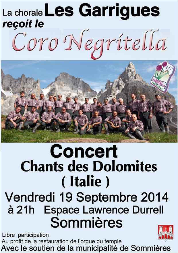 Concert avec le Coro Negritella des Dolomites (Italie)